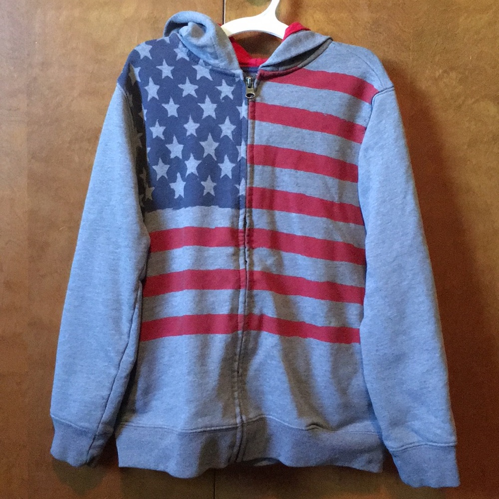 Boy’s OshKosh patriotic hooded zip up